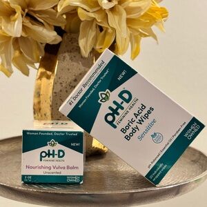 pH-D Feminine Health Nourishing Vulva Balm & Boric Acid Body Wipes . Pack . NEW